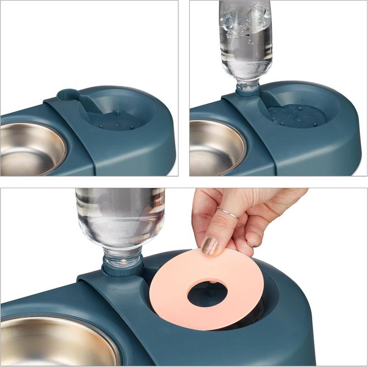 Immagine prodotto Relaxdays Ciotola di alimentazione Distributore d'acqua (0.40 l)