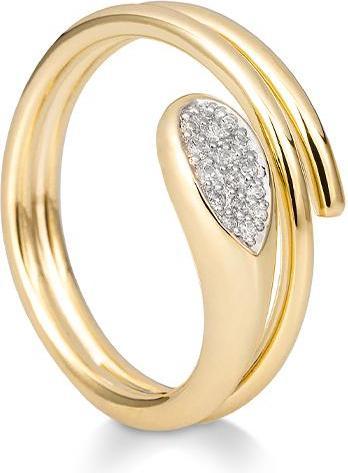 Actual product image Breuning RING - BRILL. 0,094 Ct. H/si (56, 585/14 K Gold)