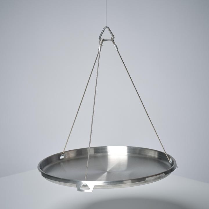 Image du produit Solognac Plaque de cuisson Plancha tripode acier inoxydable