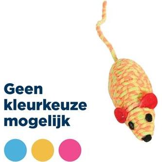 Zolux Elastic Muis Assorti, Katzenspielzeug