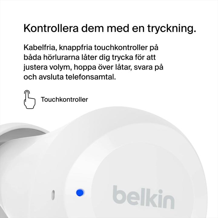 Actual product image Belkin Auc009btwh Soundform Bolt True (No noise cancellation, 38 h, Wireless)