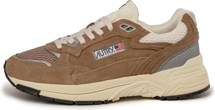 Produktbild Autry Sneakers Hyperway In Mesh E Suede Cigar, Argento (37)