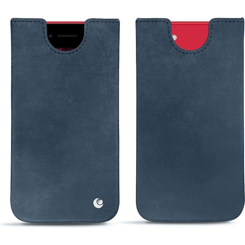 Noreve Lederschutzhülle (Apple iPhone SE (2nd Gen), Apple iPhone SE (3rd Gen)), Smartphone Hülle, Blau