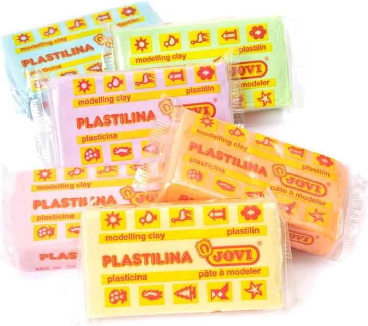 Actual product image Jovi Plasticine, 6 colours à 50 g