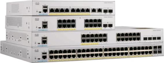 Produktbild Cisco CATALYST 1000 24 POE FE 2X1G SFP 2X1G COMBO (24 Ports)