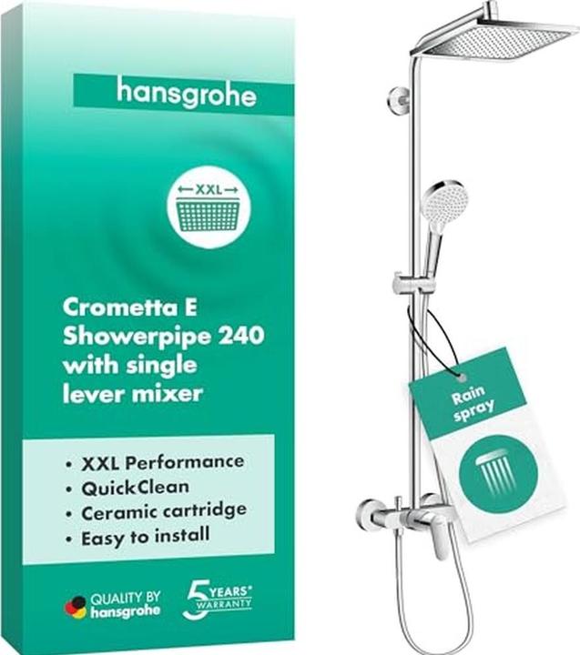 Produktbild hansgrohe Showerpipe CROMETTA E 240 1JET