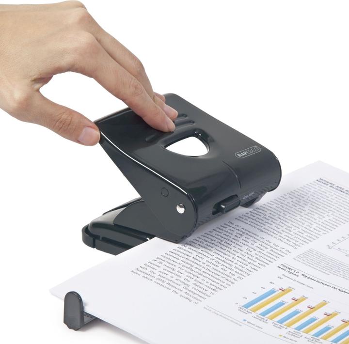 Actual product image Rapesco Punch 827, punching capacity: 30 sheets, black