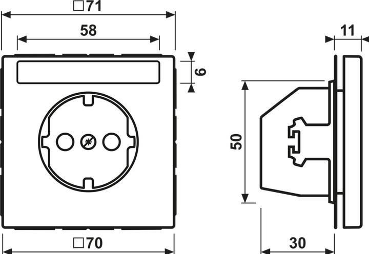 Actual product image JUNG SCHUKO socket outlet