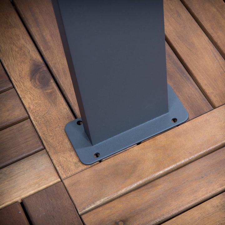 Actual product image Lucande Nevio LED garden light H100 w/Sensor Graphite (680 lm, IP54)
