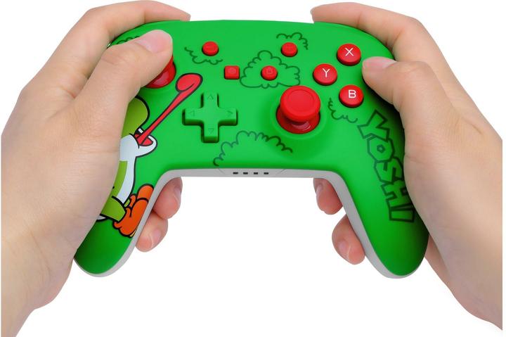 Productafbeelding PowerA - Wireless Controller for Nintendo Switch - Hungry Yoshi - Green (Switch, Switch Lite, Switch OLED)