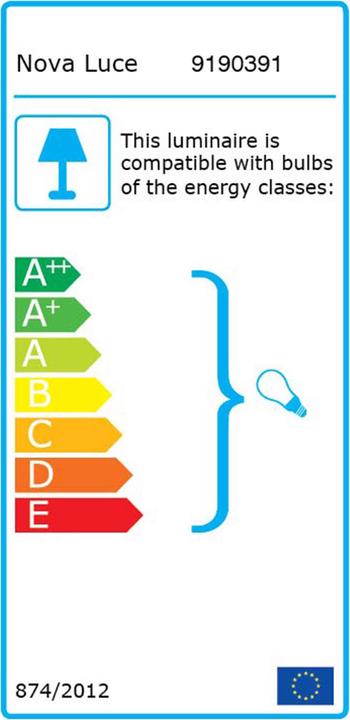 Energie-Label Nova Luce Lava Pendelleuchte (E27)