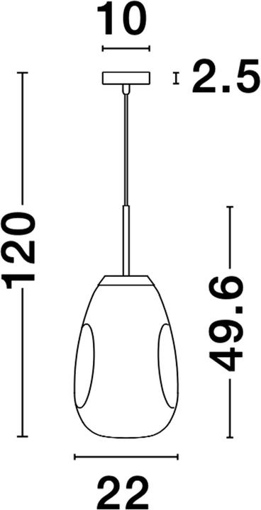 Produktbild Nova Luce Lava Pendelleuchte (E27)