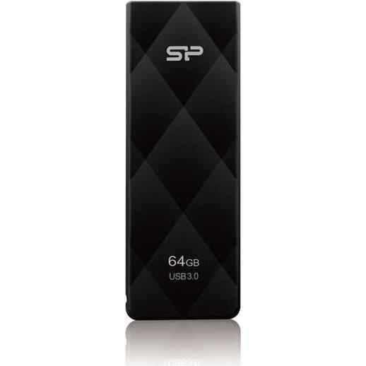 Silicon Power Blaze B20 (64 GB, USB-A, USB 3.1), USB Stick, Schwarz