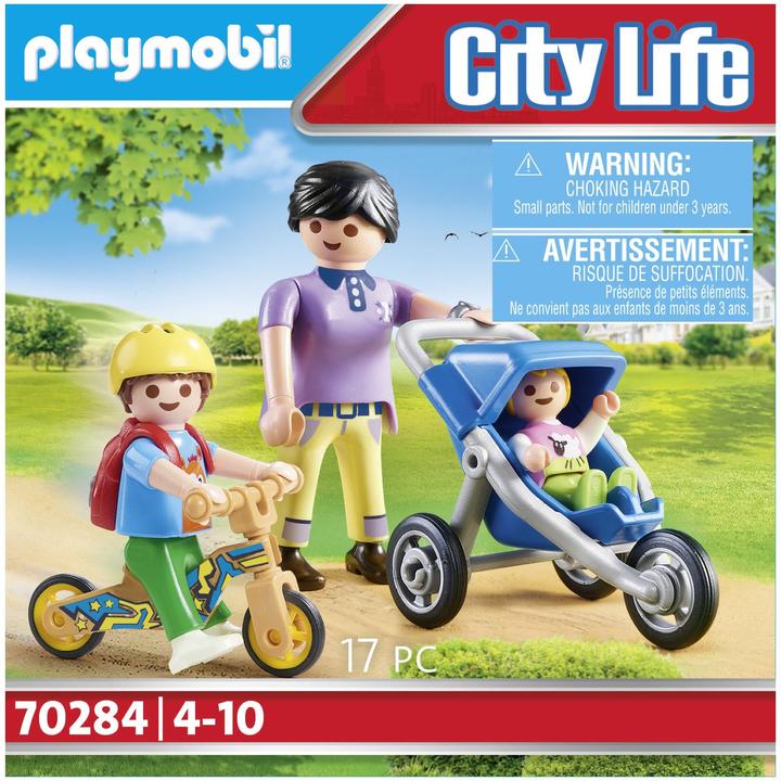 Produktbild Playmobil Mama mit Kindern (70284, Playmobil City Life)