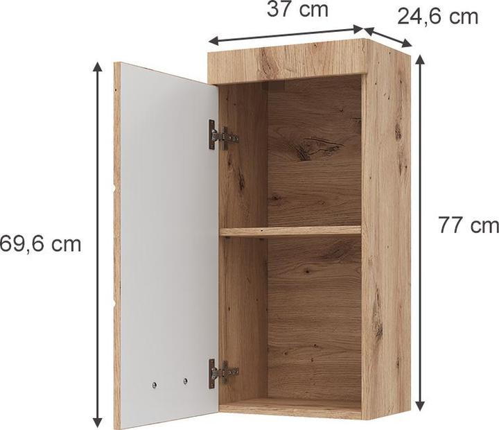 Actual product image Vicco Luna (37 x 24.60 x 77 cm)
