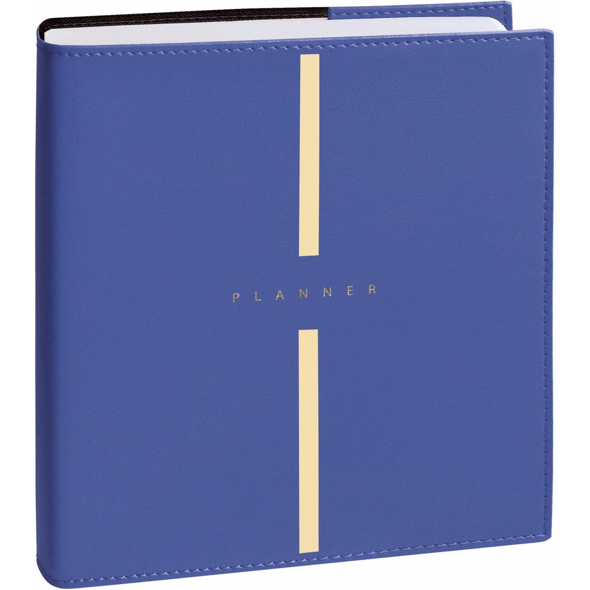 Thumbnail - Quo Vadis, Agenda, Plan Day QV158002 16M, lavendelblau ms, 16x16cm (A5, Deutsch, Französisch, Englisch, Spanisch, Nieder...