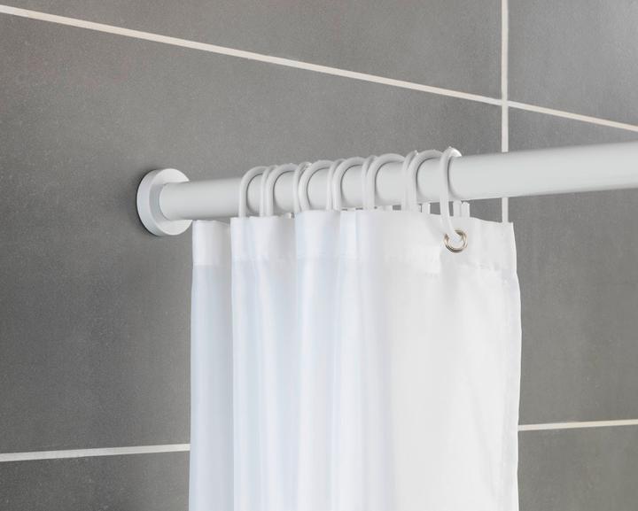 Actual product image Wenko Luz metal telescopic shower curtain rail
