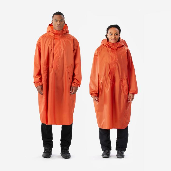Actual product image Forclaz Poncho Regencape 60 l Wandern - MT500 orange (XL)