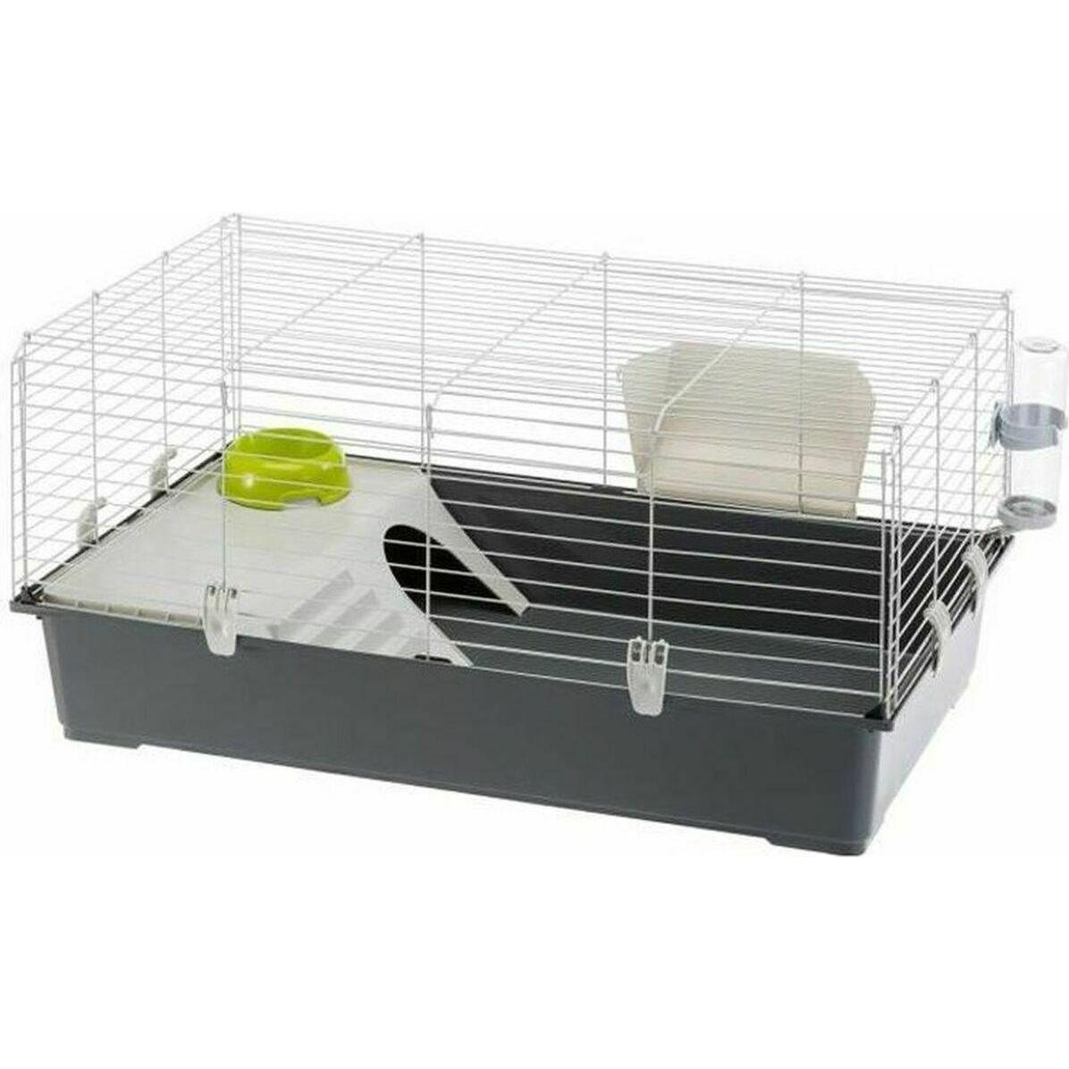 Meilleurs prix pour Ferplast Cage à Lapins RABBIT 100, Partie Avant s'ouvrant facilement. Accessoires inclus