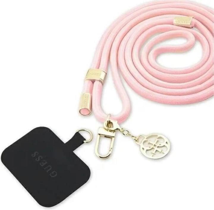 Guess GUOUCNMG4EP Universal CBDY Cord pasek różowy/pink Nylon 4G Metal Charm