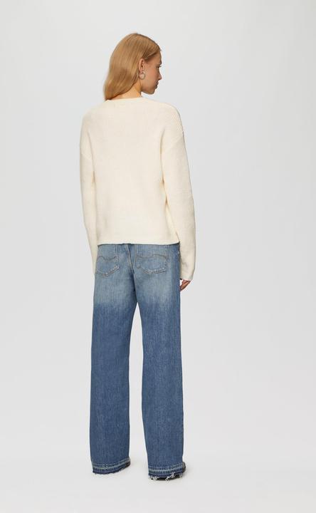 Produktbild S.Oliver Strickpullover Melierter Strickpullover mit überschnittenen Ärmeln (M)