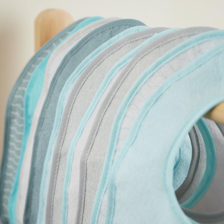 Image du produit Bieco Lätzchen 10er Set, Petrol/Schiefer 30 x 21 cm (0 Mois)