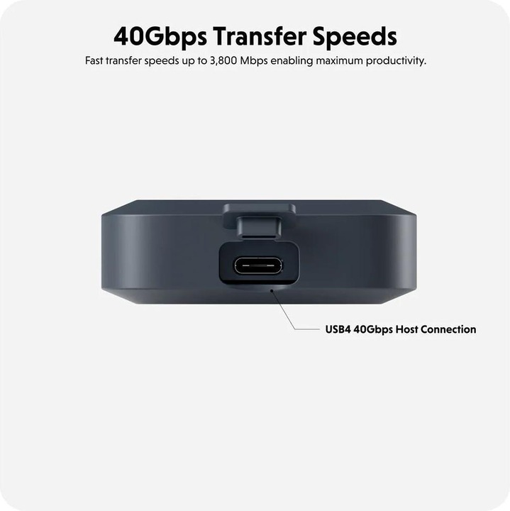 Productafbeelding Targus HyperDrive EcoSmart" USB4 SSD behuizing (M.2 2260, M.2 2230, M.2 2280, M.2 2240)