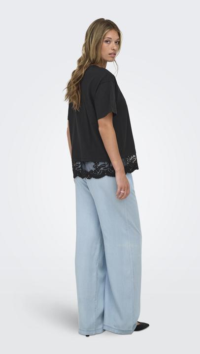 Produktbild Only Onlvivvi S/S Lace Bottom Top Jrs (S)
