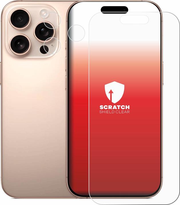 Produktbild upscreen Schutzfolie Displayschutz Displayschutzfolie Folie Klar Transparent (1 Stk., Apple iPhone 16 Pro)