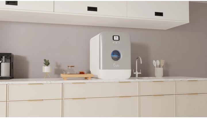 Actual product image Daan Tech Bob white/silver dishwasher