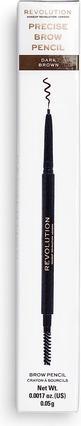 Actual product image Makeup Revolution Microblading Precision Eyebrow Pencil Medium Brown 0.4g (Medium Brown)