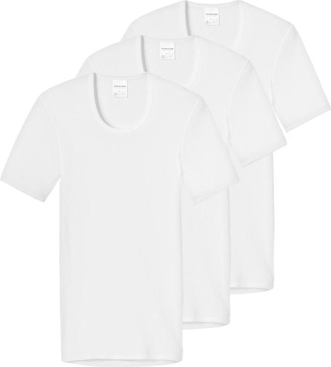 Image du produit Schiesser Lot de 3 maillots de corps Original Classics à double côte / manches courtes (M)
