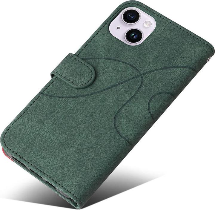 Actual product image Cover-Discount iPhone 15 Plus - Dual colour case cover green (Apple iPhone 15 Plus)
