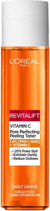 Produktbild L'Oréal Paris L'Oreal Paris Revitalift Vitamin C Brightening Skin Toner Pore Perfecting Peeling Toner - 180 Ml (Reinigungspeeling, 180 ml)