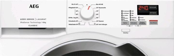 Produktbild AEG L6FBC41480 WS WASCHMASCHINE 1400U 8KG 60CM (8 kg, Links)