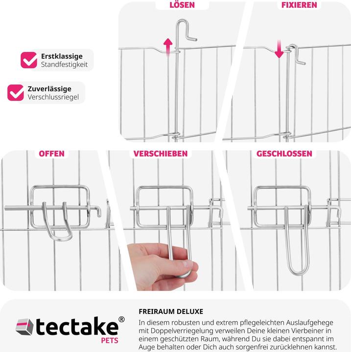 Image du produit tectake Enclosavecfiletdesécurité,systèmeemboîtable,Ø204cm