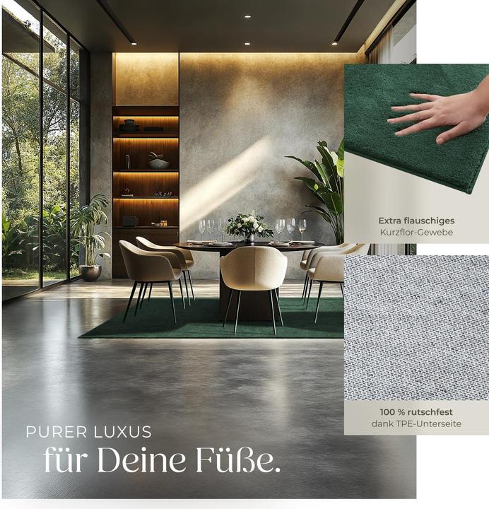 Image du produit tectake tapis à poils ras Soft Zone (140 x 200 cm)