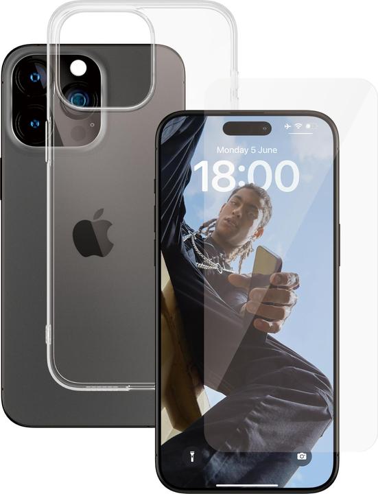Immagine prodotto PanzerGlass SICURO. Confezione 2 in 1 iPhone 2023 iPhone 6.7 Pro Max (1 Pezzo/i, Apple iPhone 15 Pro Max)