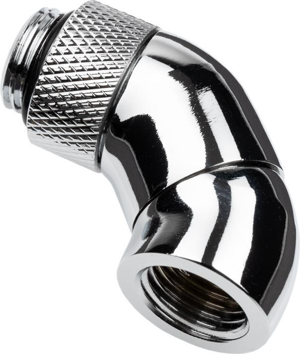 Actual product image Alphacool Icicle angle adapter double 45° rotatable G1/4 AG to G1/4 IG