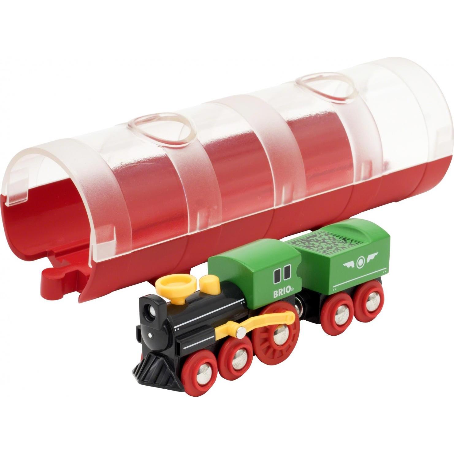 Brio Dampflok und Tunnel