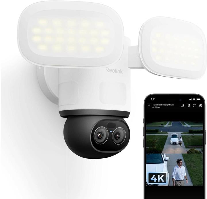 Actual product image Reolink Floodlight F850W 360° 4K WiFi Kamera (1920 x 1080 Pixels, 3840 x 2160 pixels)