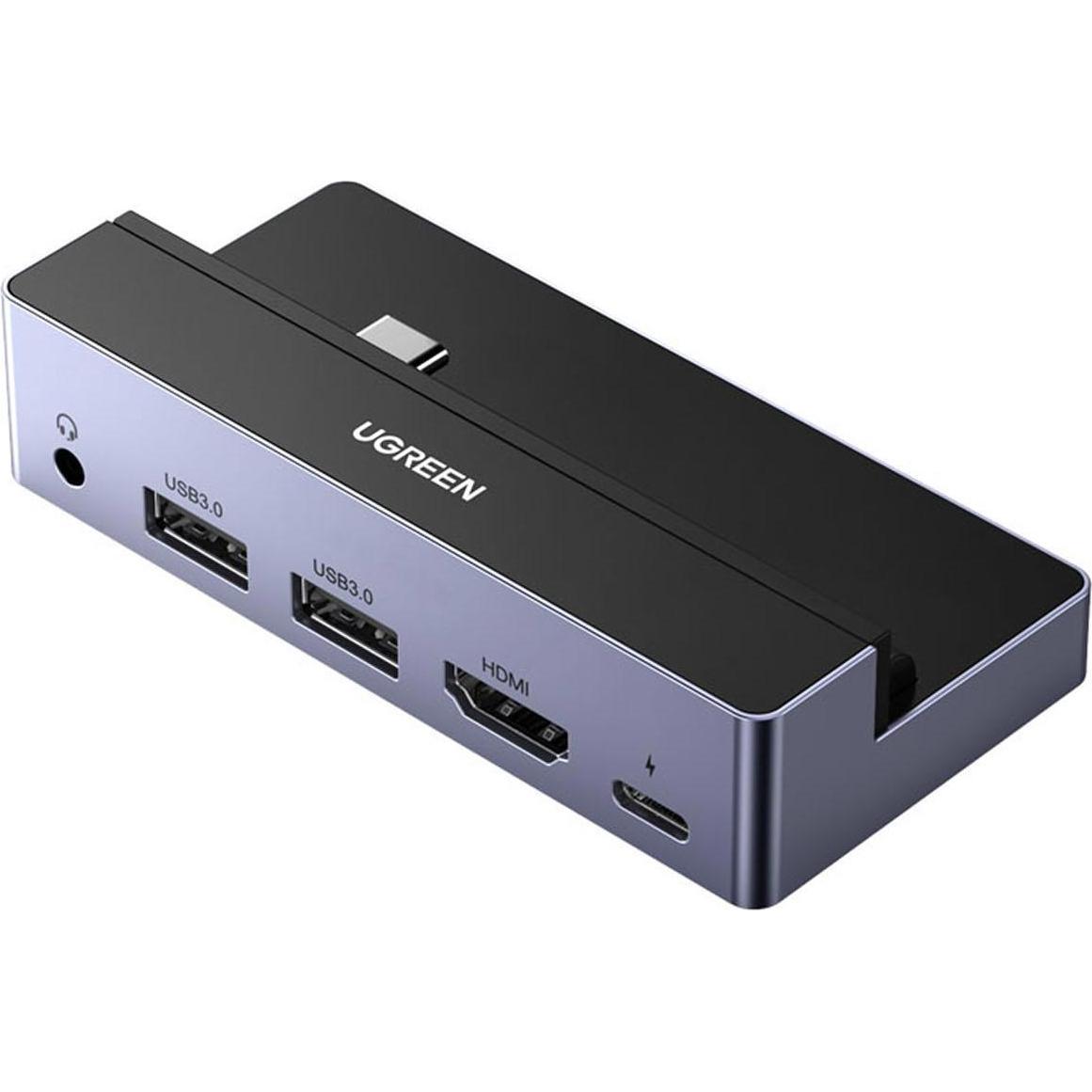 Thumbnail - Ugreen Multi (USB-C, 5 Ports), Dockingstation + USB Hub, Schwarz, Grau