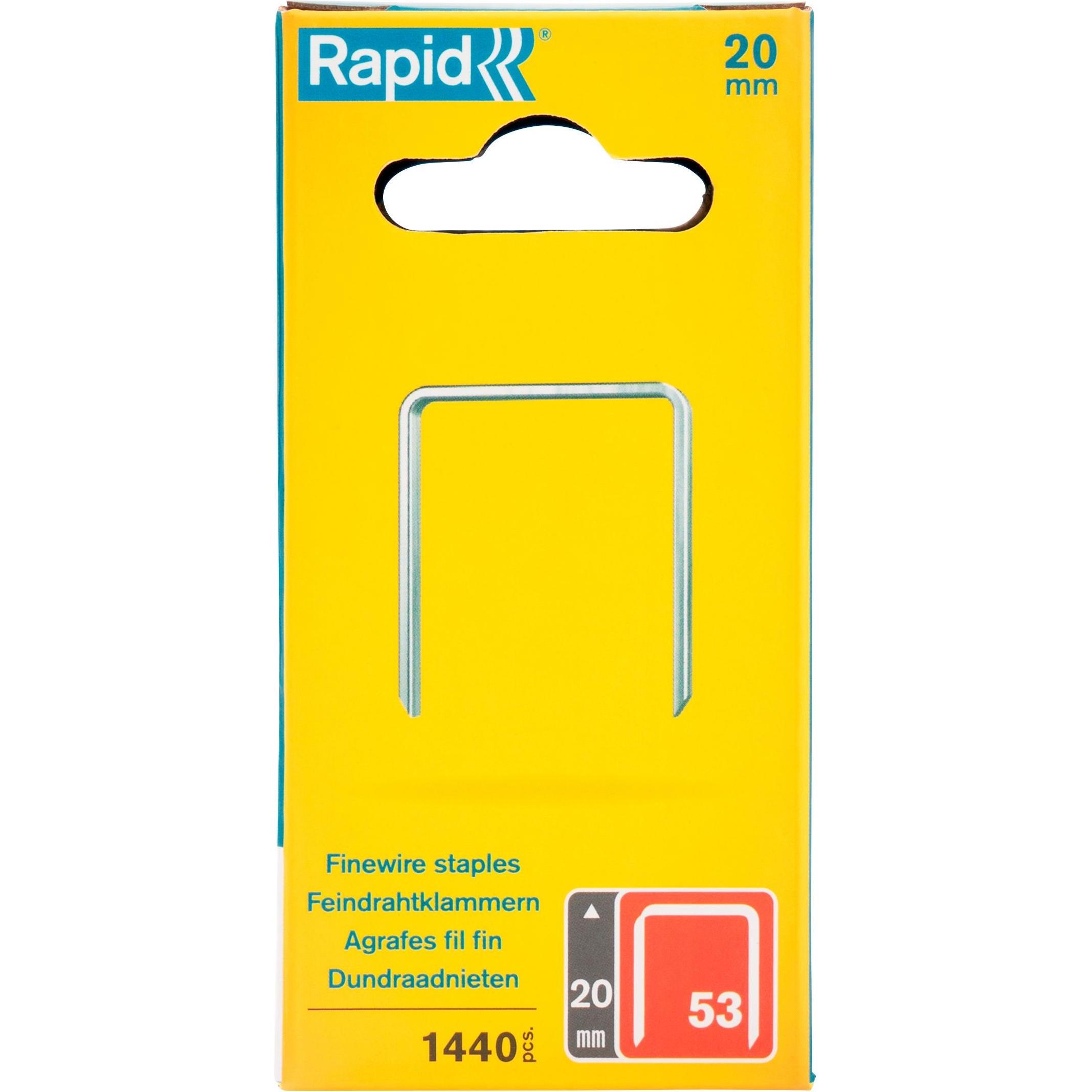 Rapid, Büroklammer, Typ 53 Feindrahtklammer 20 mm (1440 x)