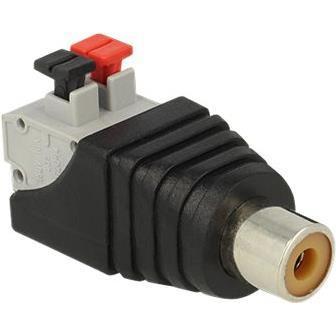 Thumbnail - Delock Terminalblock RCA/Chinch Buchse (Zubehör), Audio Adapter, Schwarz, Grau, Rot