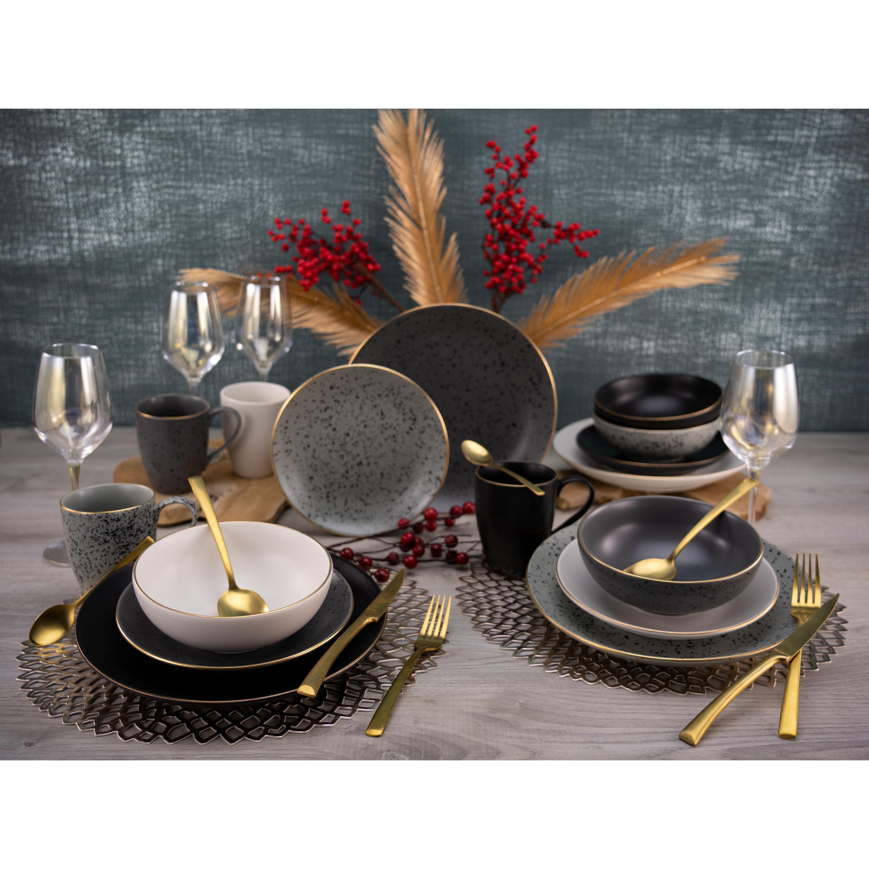 Thumbnail - CreaTable, Geschirrset, Industrial Gold (16 Stück)