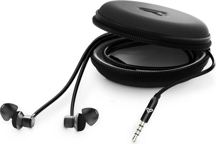 Actual product image Energy Sistem Headphones With Black Metallised Wire Microphone Jack3 5mm Recycled Plastic Aluminum (Cable)