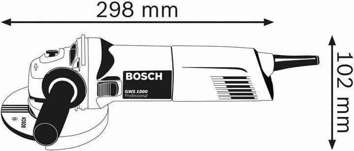 Produktbild Bosch Professional GWS 1000 + SDS clic (125 mm)