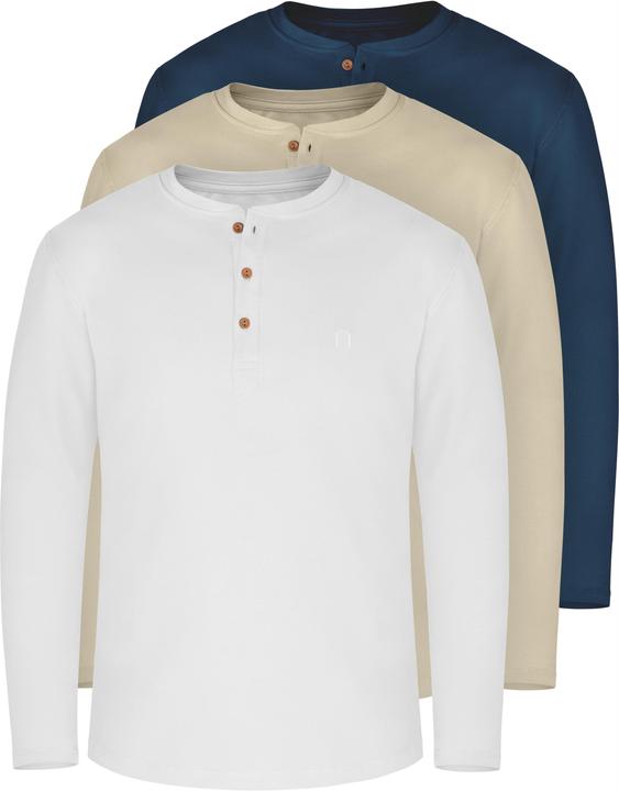 Beige, Marine, Weiss