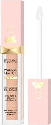 Actual product image Eveline Wonder Match Lumi Brightening Creamy Concealer Spf20 Illuminating Concealer Under The Eyes (Nude Warm)
