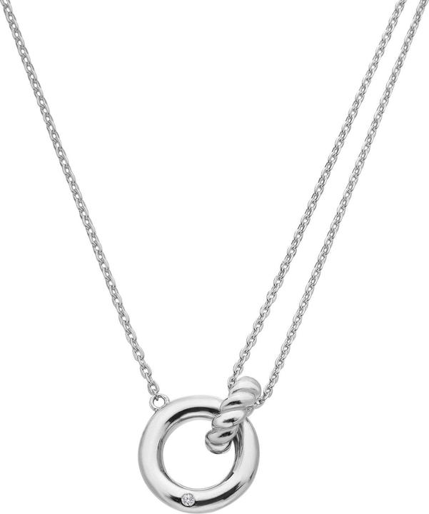 Immagine prodotto Hot Diamonds - Silver Necklace with Diamond Interlocking Willow Circles DN210 (Argento)